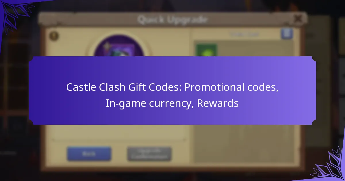 Castle Clash Gift Codes: Promotional codes, In-game currency, Rewards