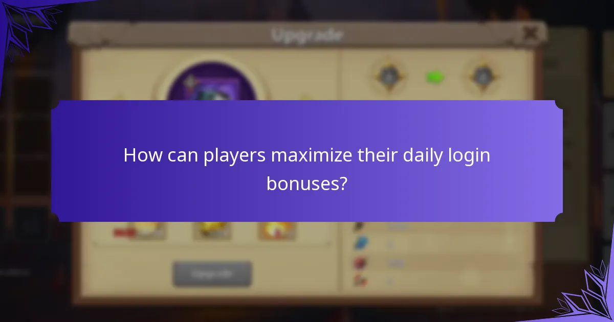 Which rewards can players earn from daily login bonuses?