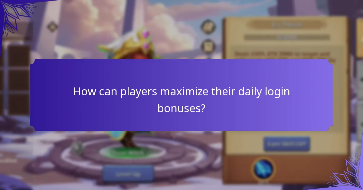 How can players participate in daily login events?
