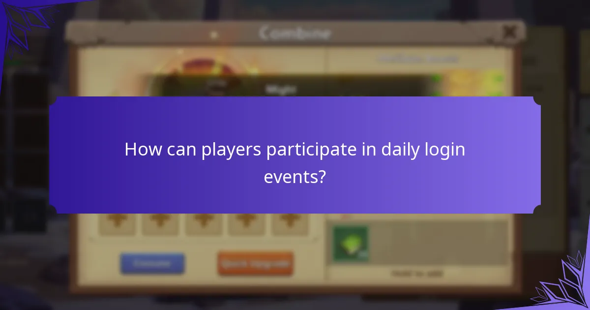 What special rewards can be earned through daily logins?