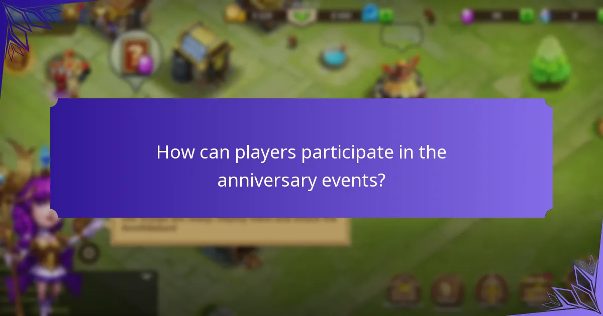 What rewards can players earn during the anniversary events?