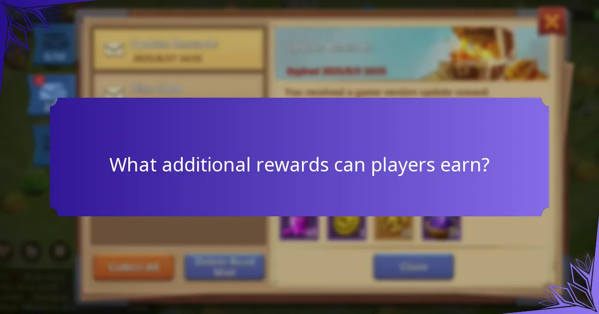 What additional rewards can players earn?