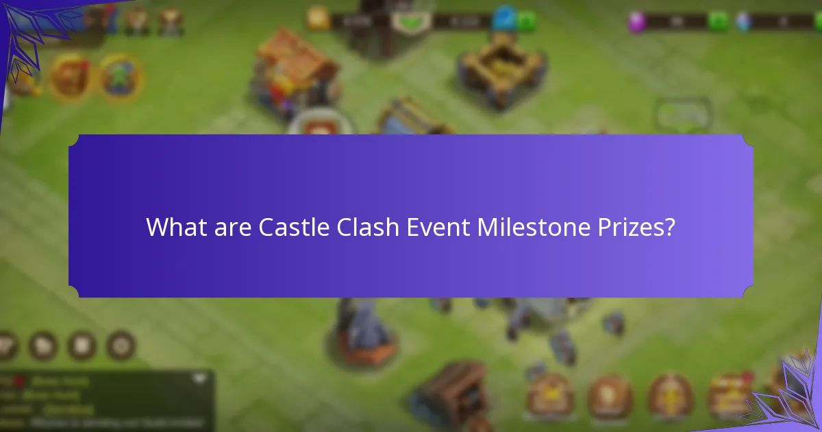 Which items can be obtained from milestone prizes?