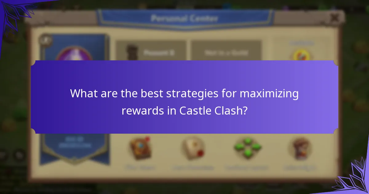How can players redeem rewards in Castle Clash?
